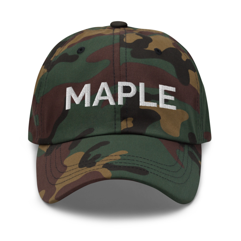 Maple Hat - Green Camo