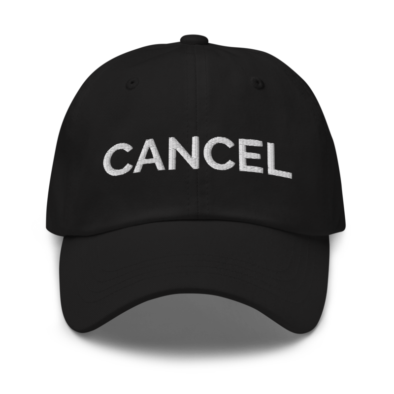 Cancel Hat - Black