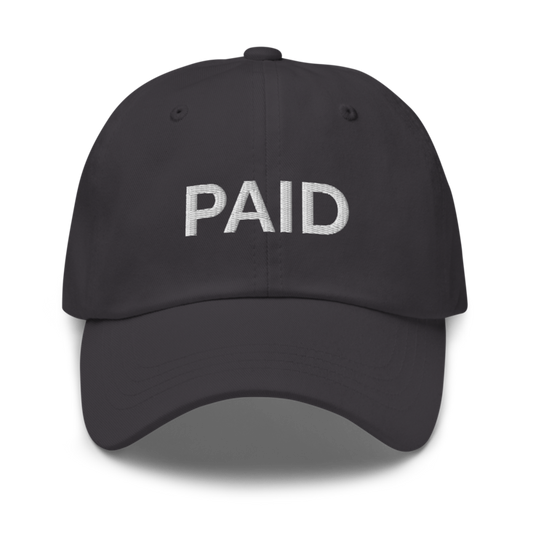 Paid Hat - Dark Grey