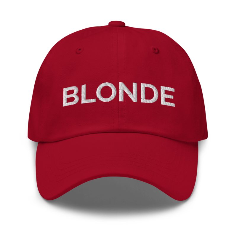 Blonde Hat - Cranberry