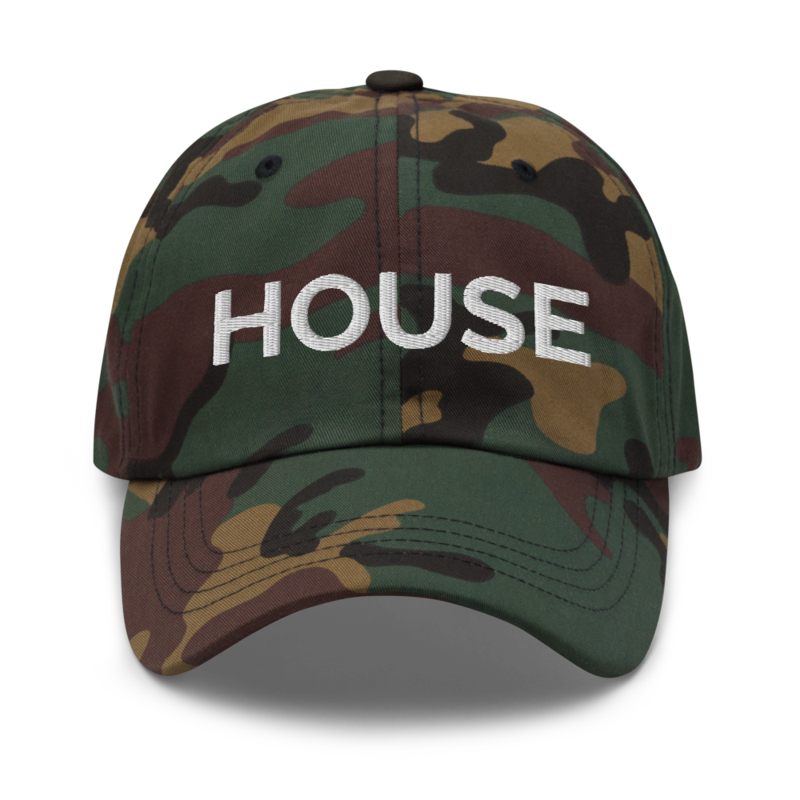 House Hat - Green Camo