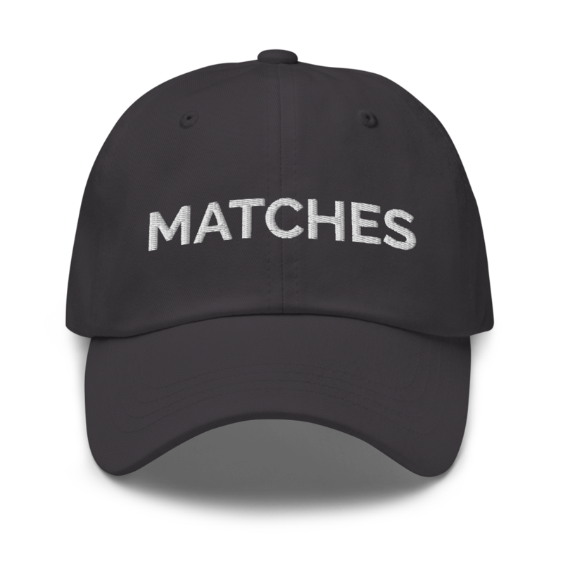 Matches Hat - Dark Grey