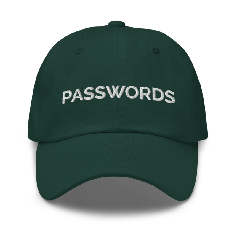 Passwords Hat - Spruce