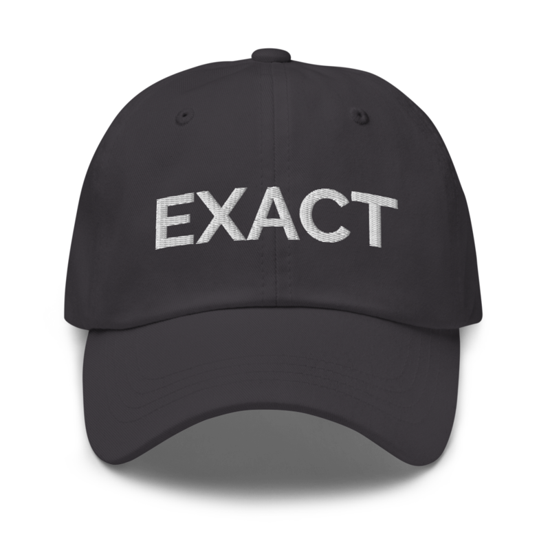 Exact Hat - Dark Grey