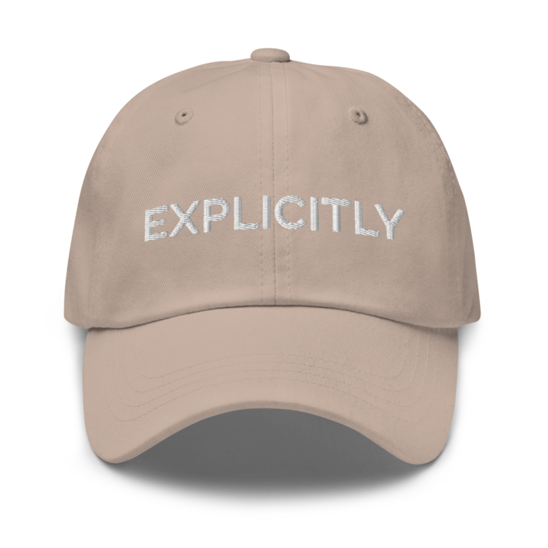 Explicitly Hat - Stone