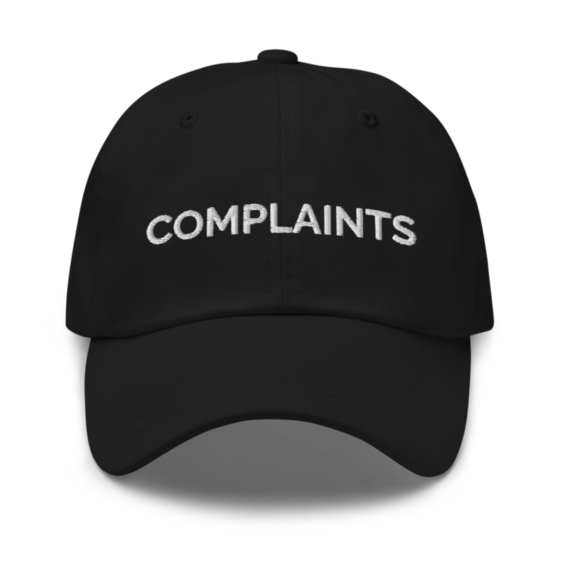 Complaints Hat - Black