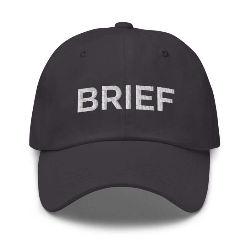 Brief Hat - Dark Grey