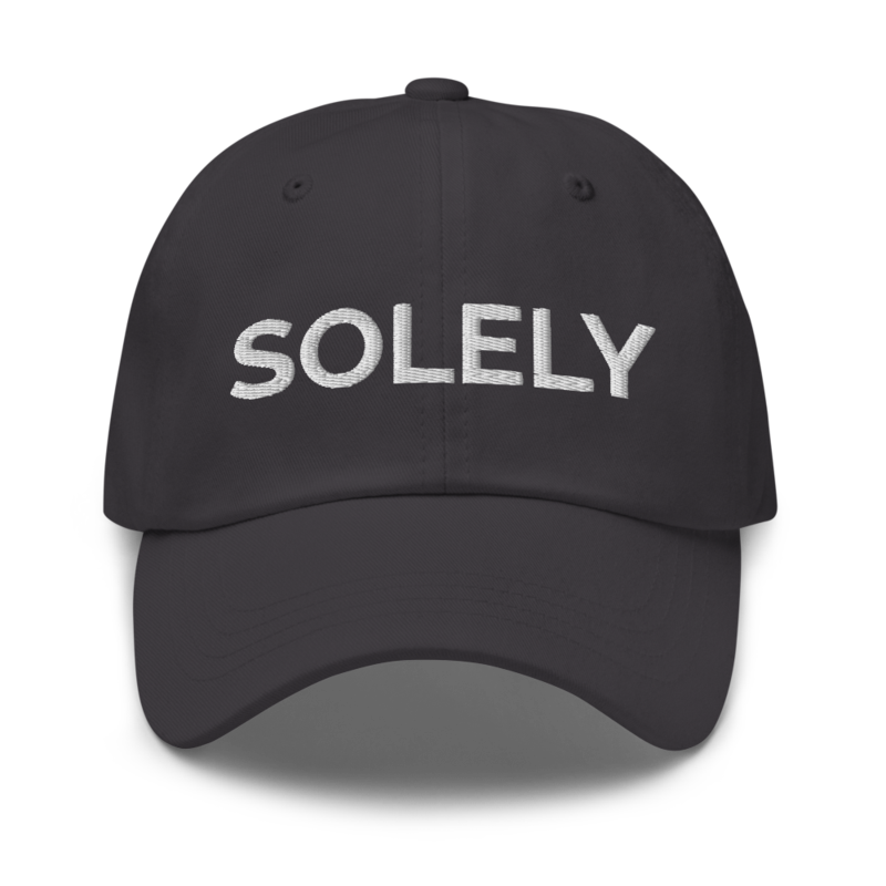 Solely Hat - Dark Grey