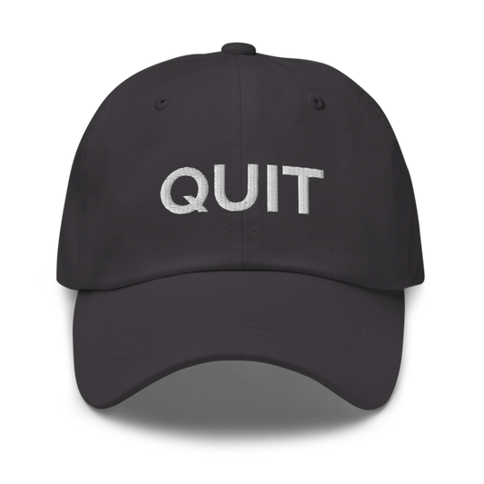Quit Hat - Dark Grey