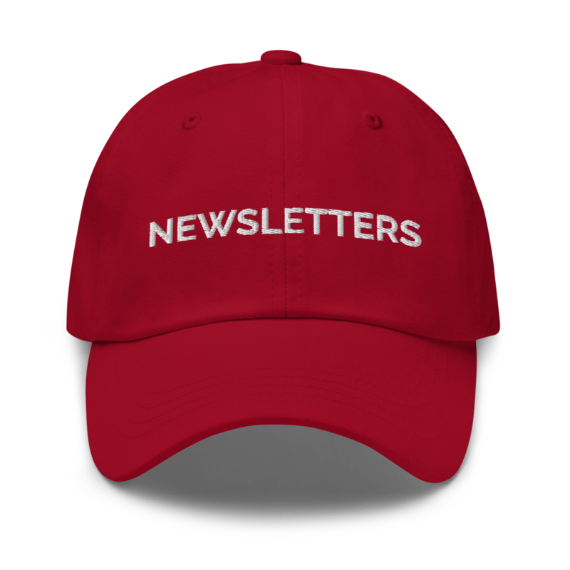 Newsletters Hat - Cranberry