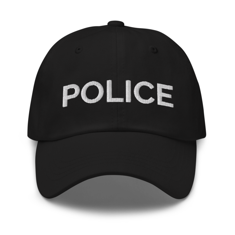 Police Hat - Black