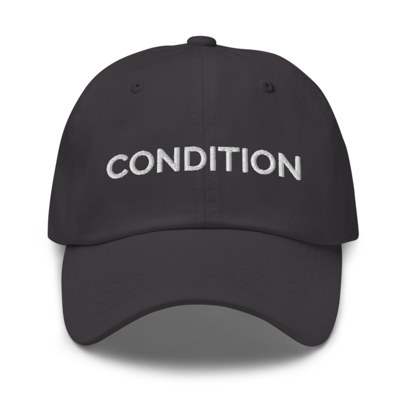 Condition Hat - Dark Grey