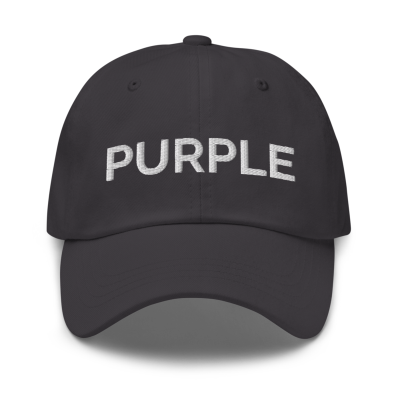 Purple Hat - Dark Grey