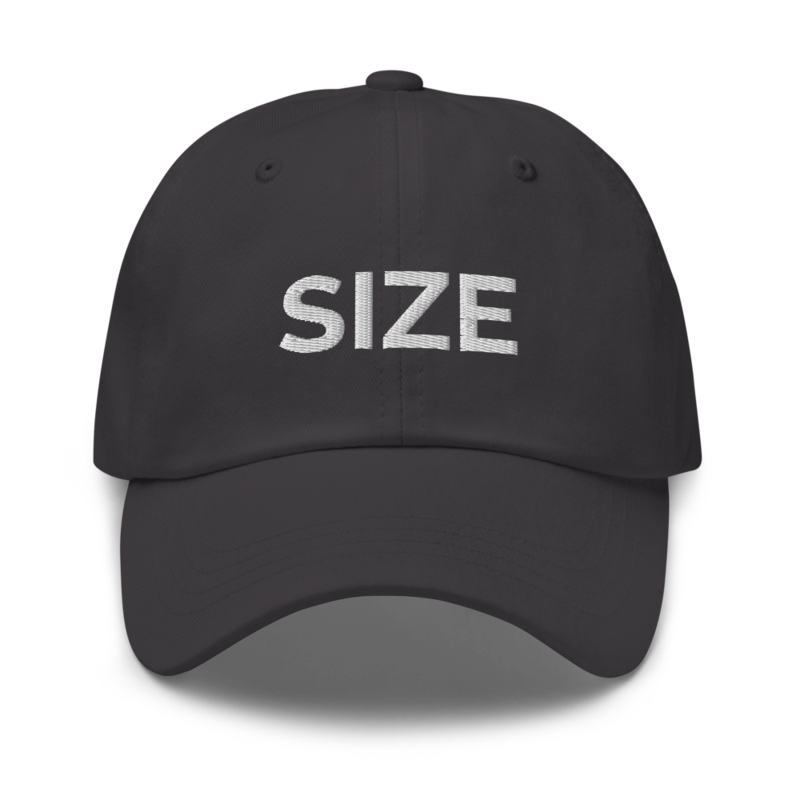 Size Hat - Dark Grey