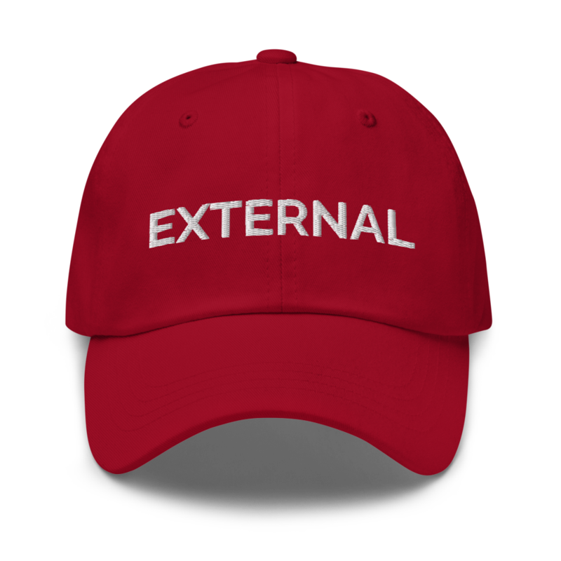 External Hat - Cranberry