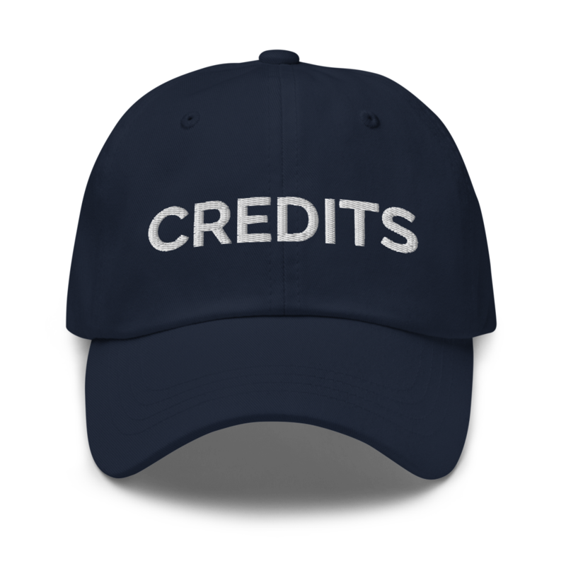 Credits Hat - Navy
