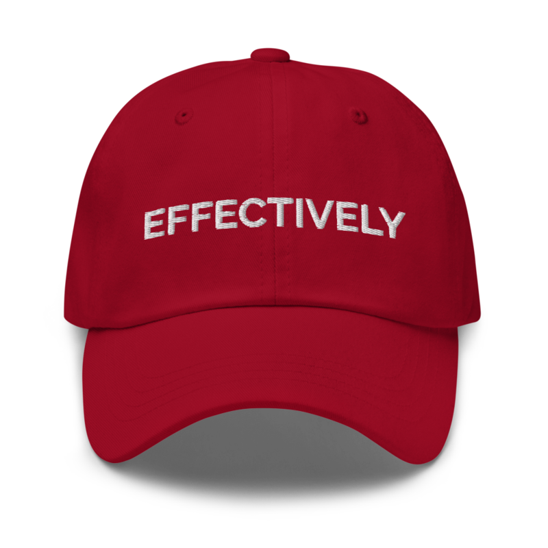 Effectively Hat - Cranberry
