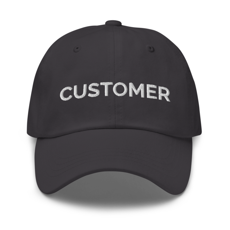 Customer Hat - Dark Grey