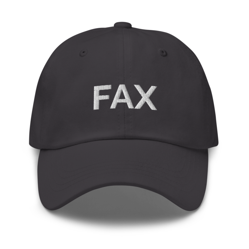 Fax Hat - Dark Grey