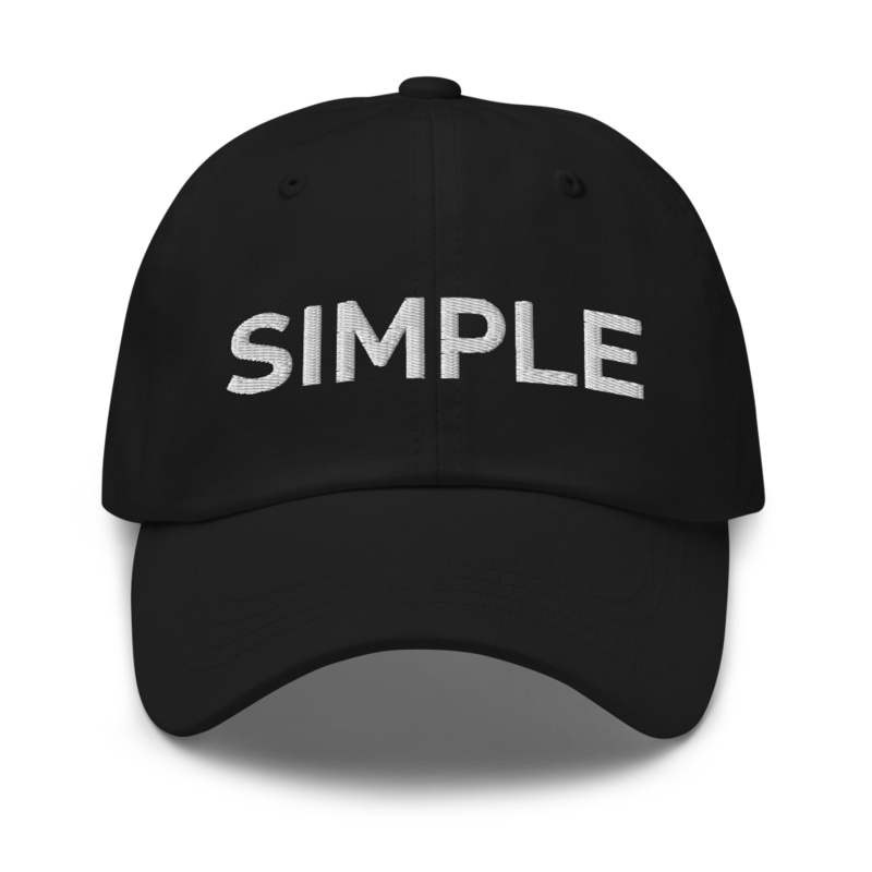 Simple Hat - Black