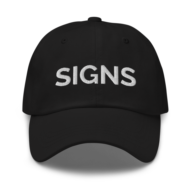 Signs Hat - Black