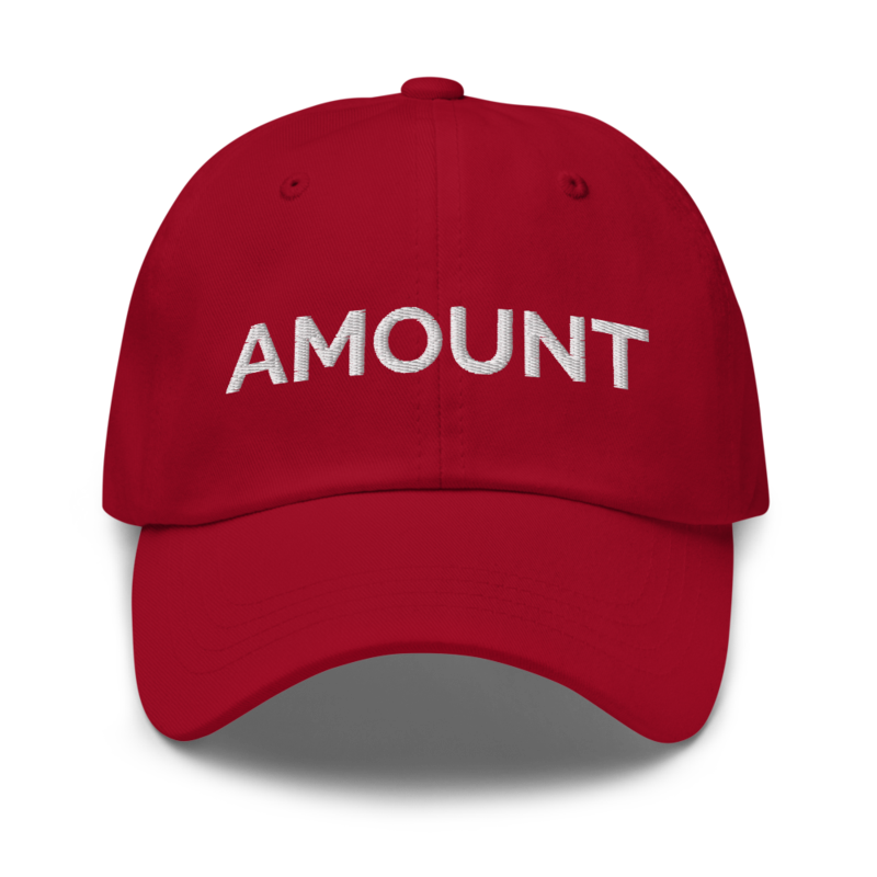 Amount Hat - Cranberry