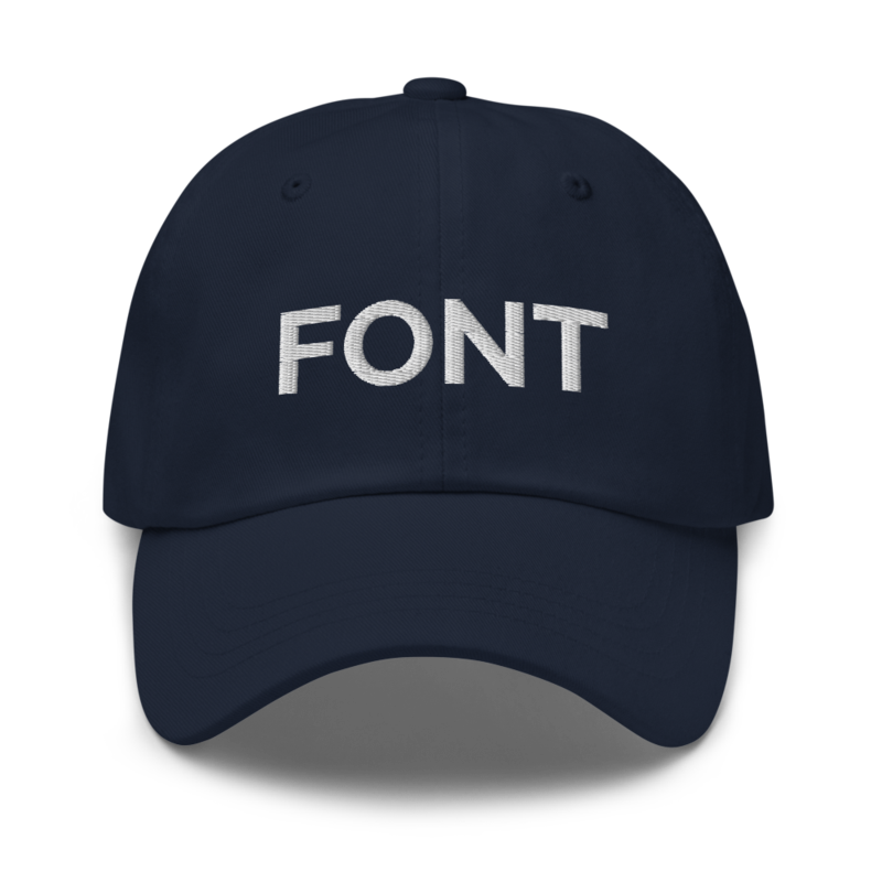 Font Hat - Navy