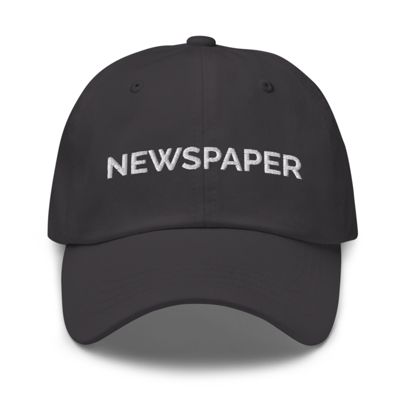 Newspaper Hat - Dark Grey