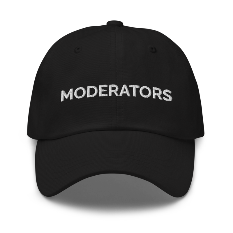 Moderators Hat - Black