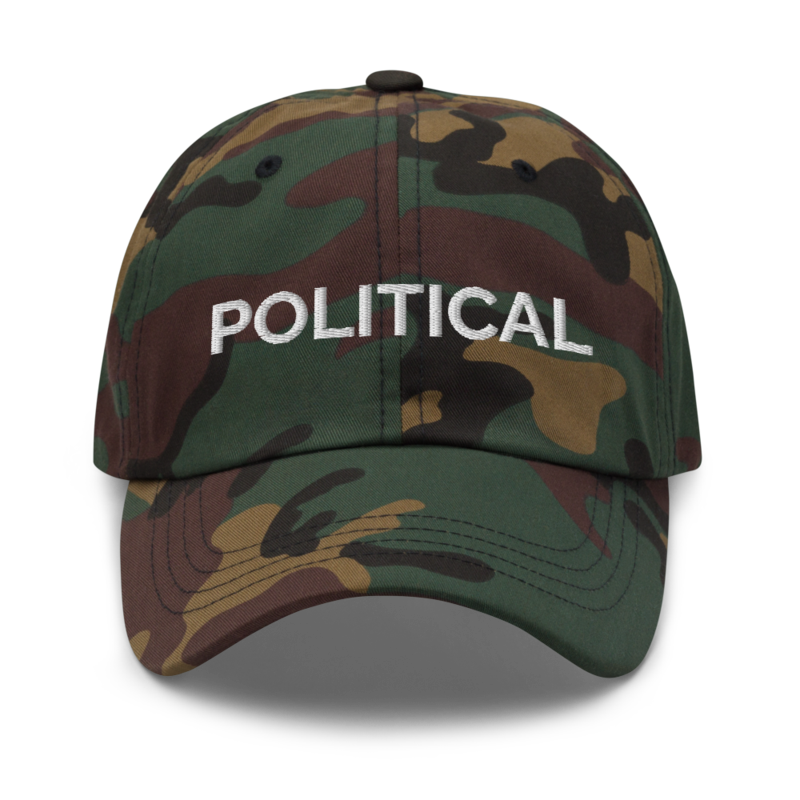 Political Hat - Green Camo
