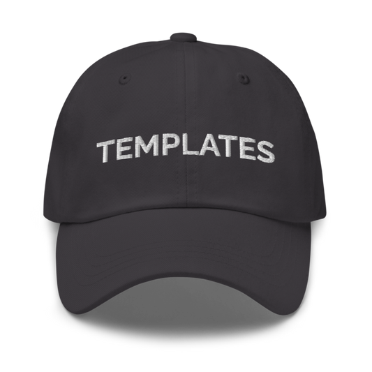 Templates Hat - Dark Grey