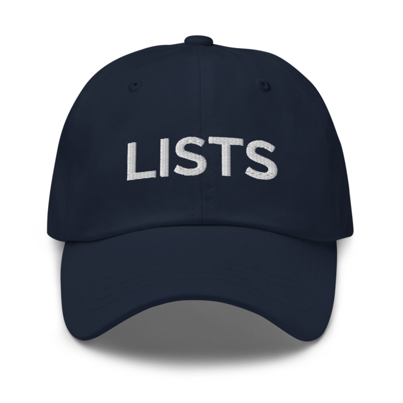 Lists Hat - Navy