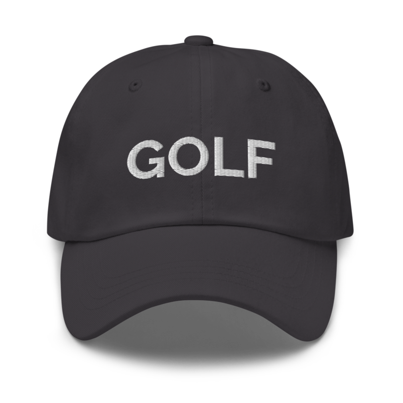 Golf Hat - Dark Grey