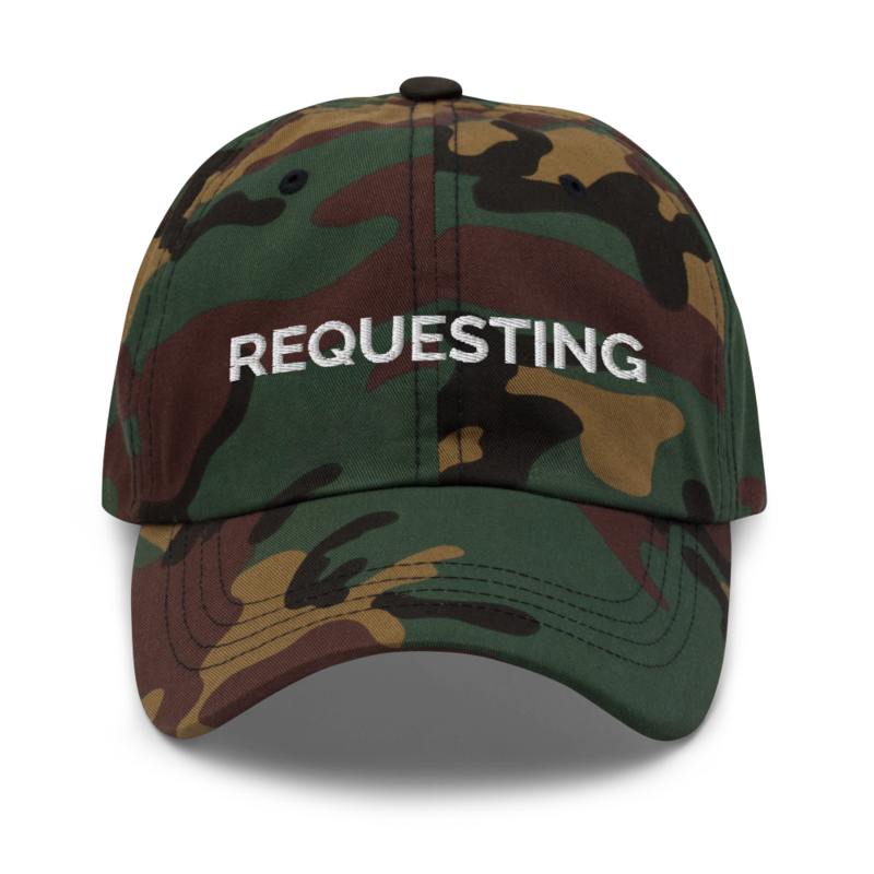 Requesting Hat - Green Camo