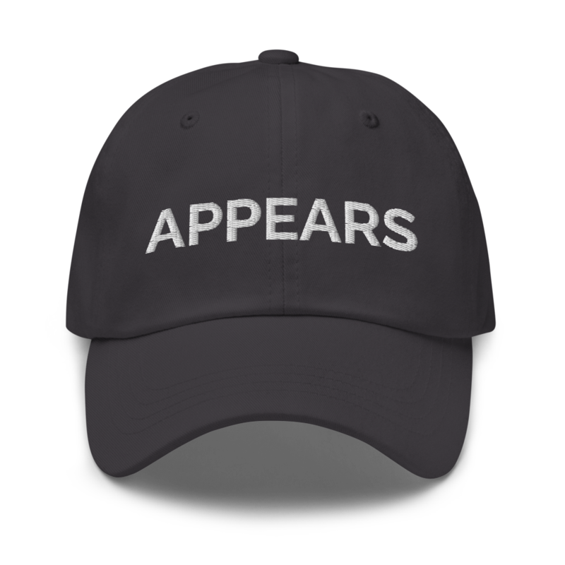 Appears Hat - Dark Grey