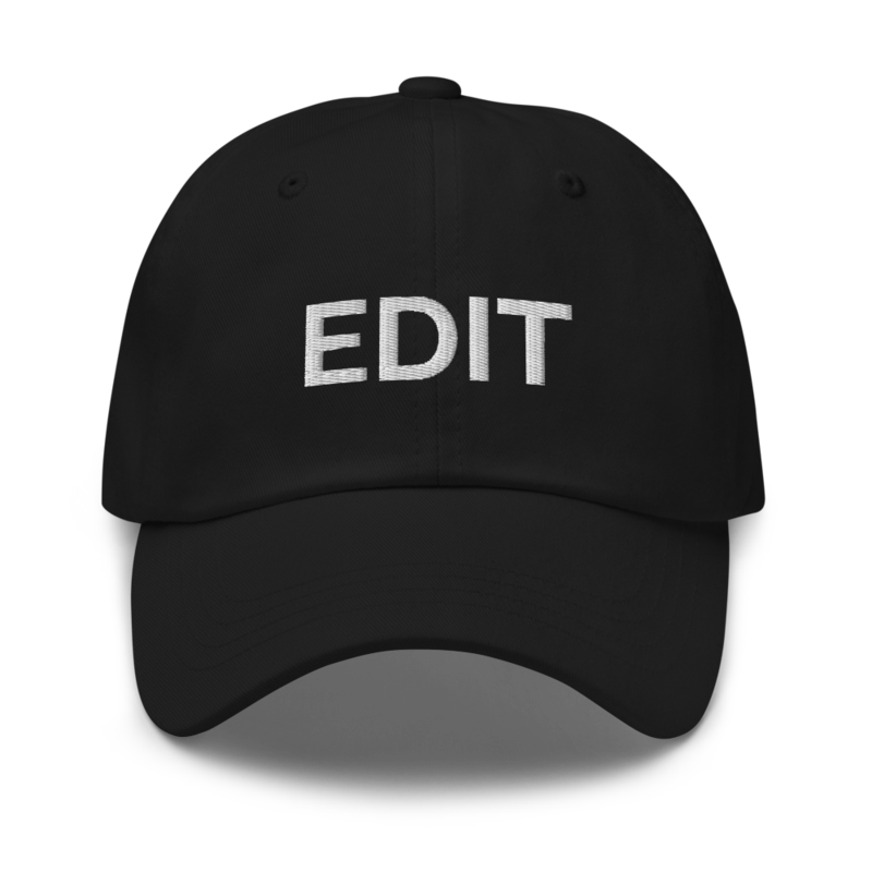 Edit Hat - Black