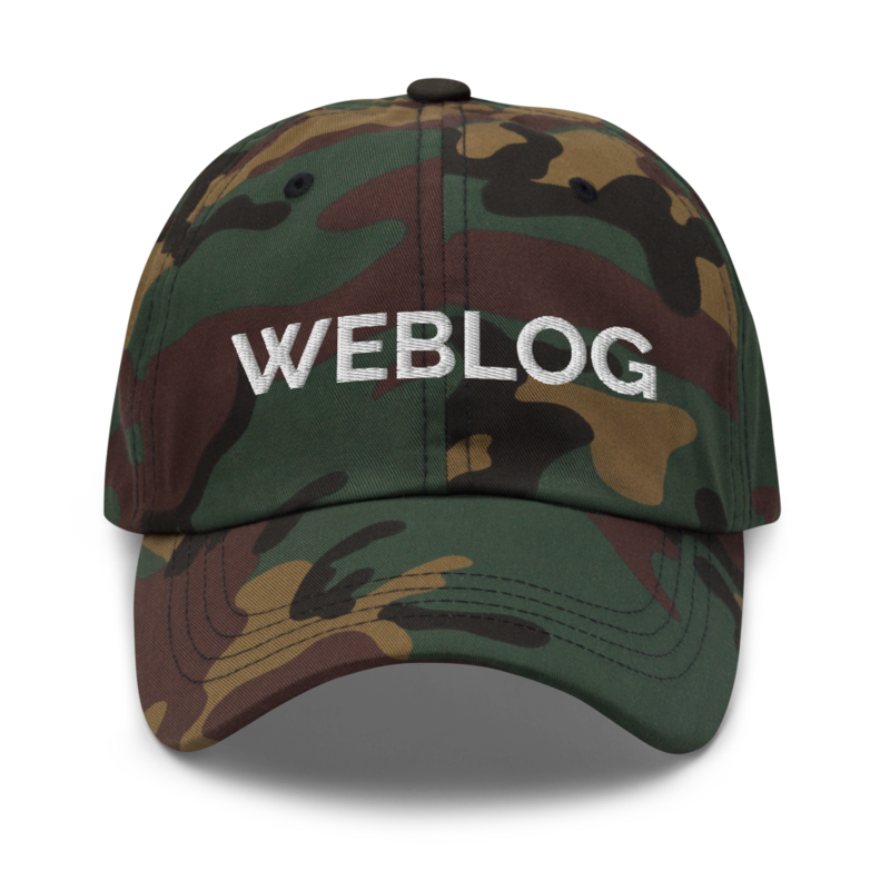 Weblog Hat - Green Camo