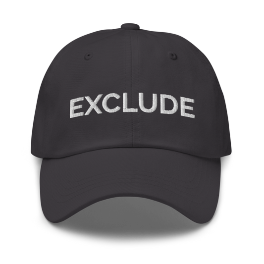 Exclude Hat - Dark Grey