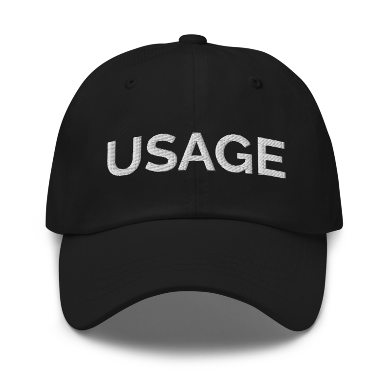 Usage Hat - Black