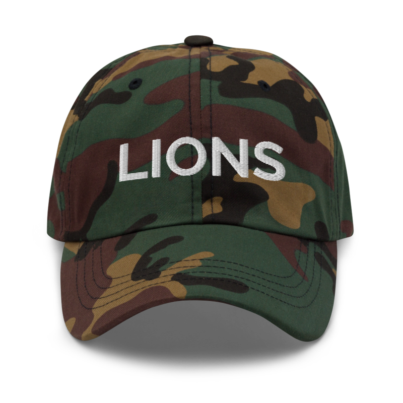 Lions Hat - Green Camo