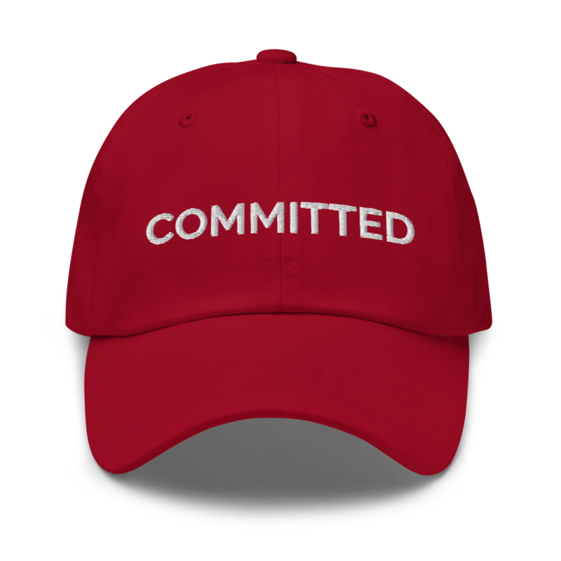 Committed Hat - Cranberry