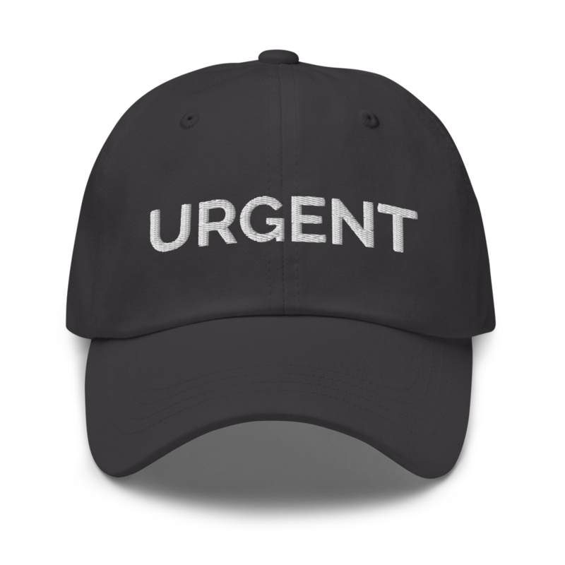 Urgent Hat - Dark Grey