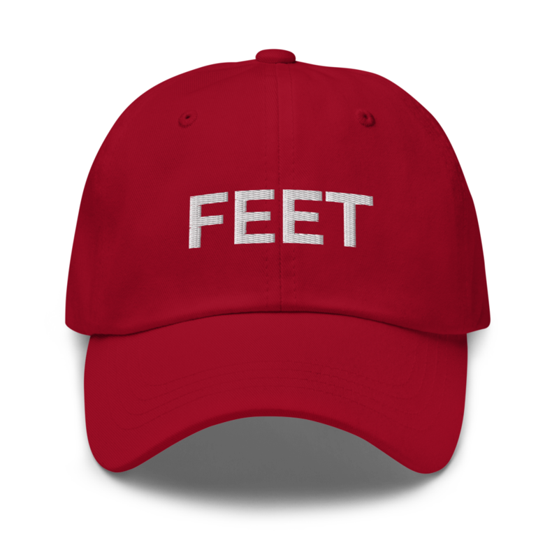 Feet Hat - Cranberry