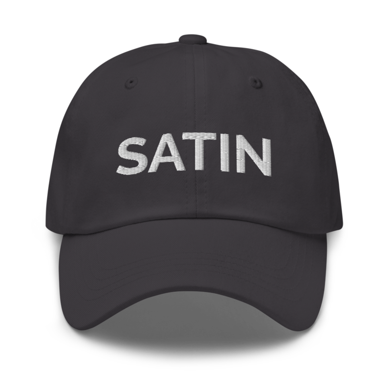 Satin Hat - Dark Grey