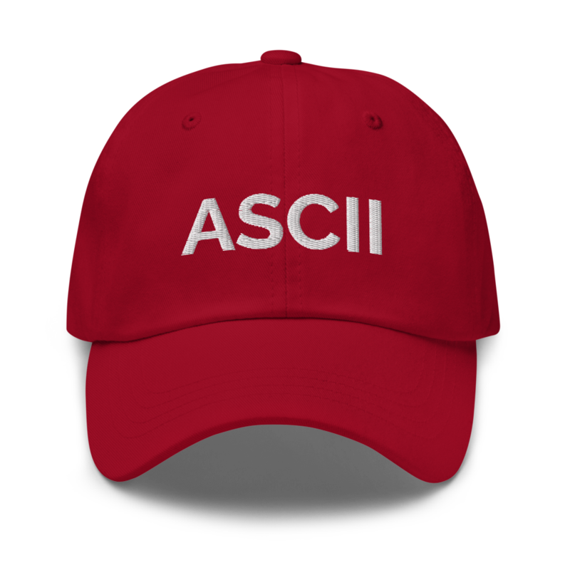 Ascii Hat - Cranberry