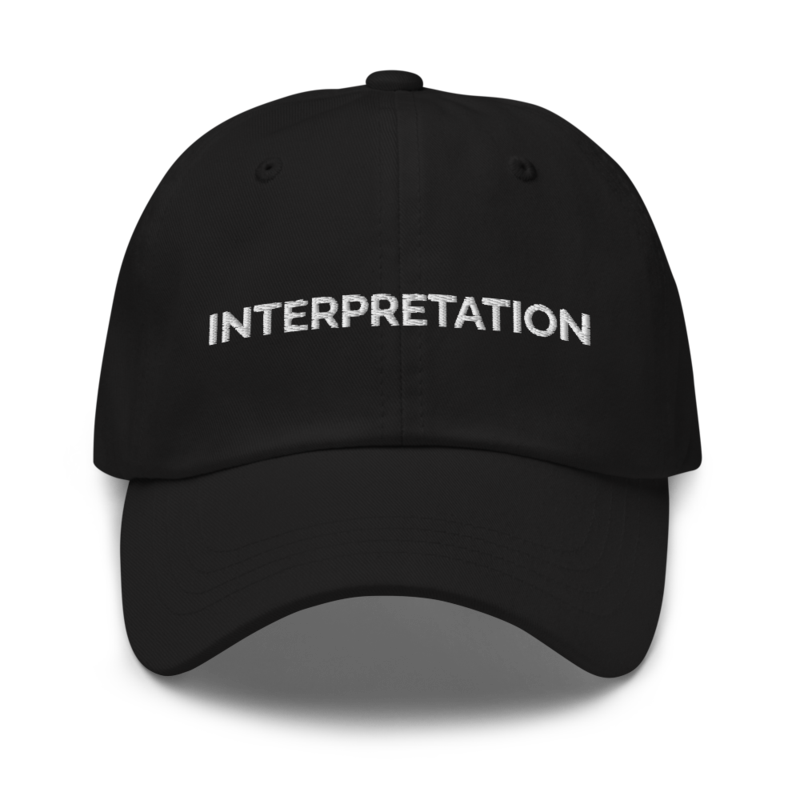 Interpretation Hat - Black