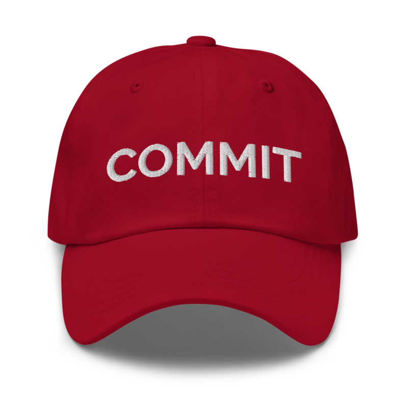 Commit Hat - Cranberry