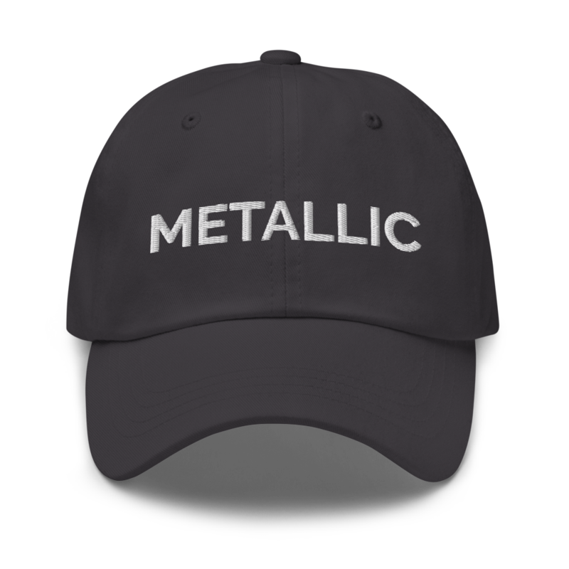 Metallic Hat - Dark Grey
