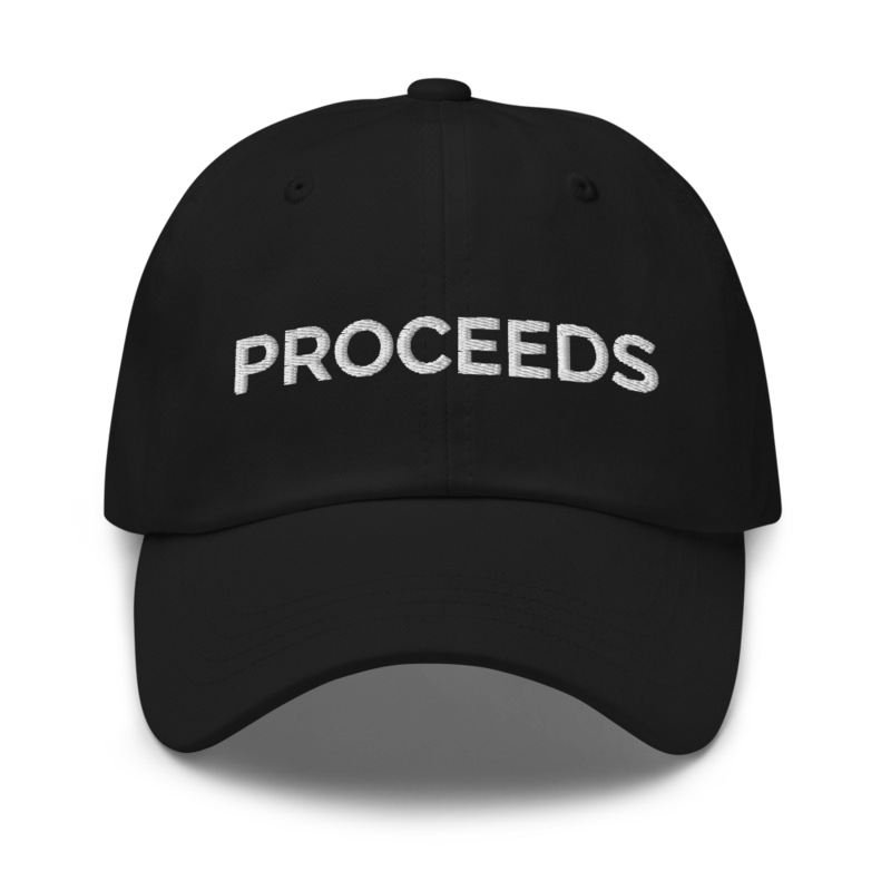 Proceeds Hat - Black