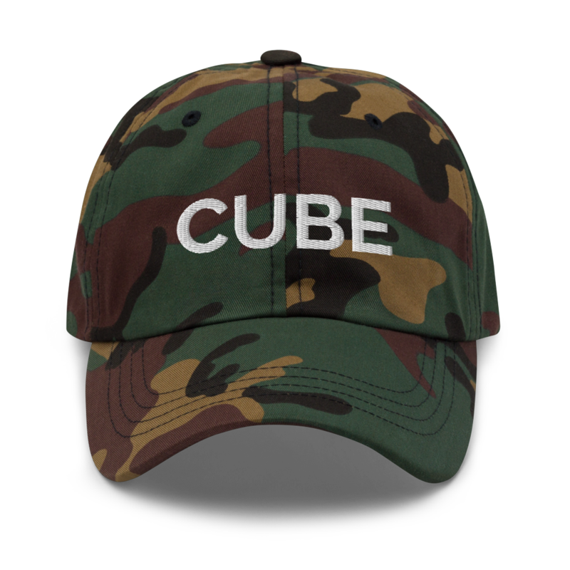 Cube Hat - Green Camo